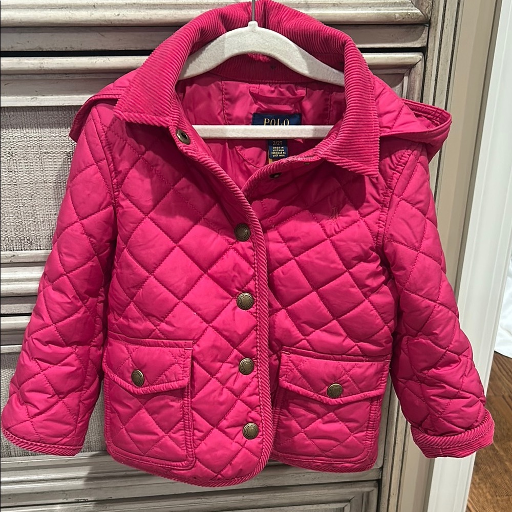Polo by Ralph Lauren Kids Pink Quilted Jacket